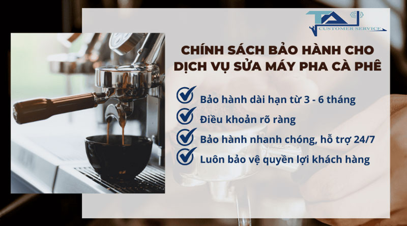 Chính sách bảo hành sau sửa chữa máy pha cafe