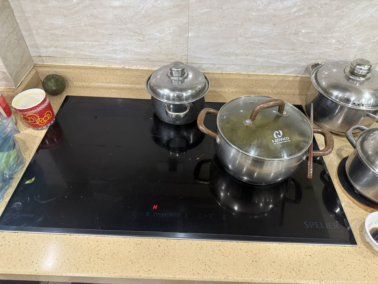 Kỹ thuật viên xử lý mọi lỗi hư hỏng bếp từ Spelier nhanh chóng tại nhà khách hàng