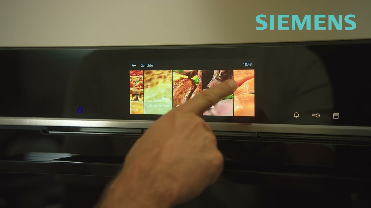 Lò vi sóng kèm nướng Siemens thiết kế màn hình LCD, cảm ứng cùng kết nối wifi tiện lợi