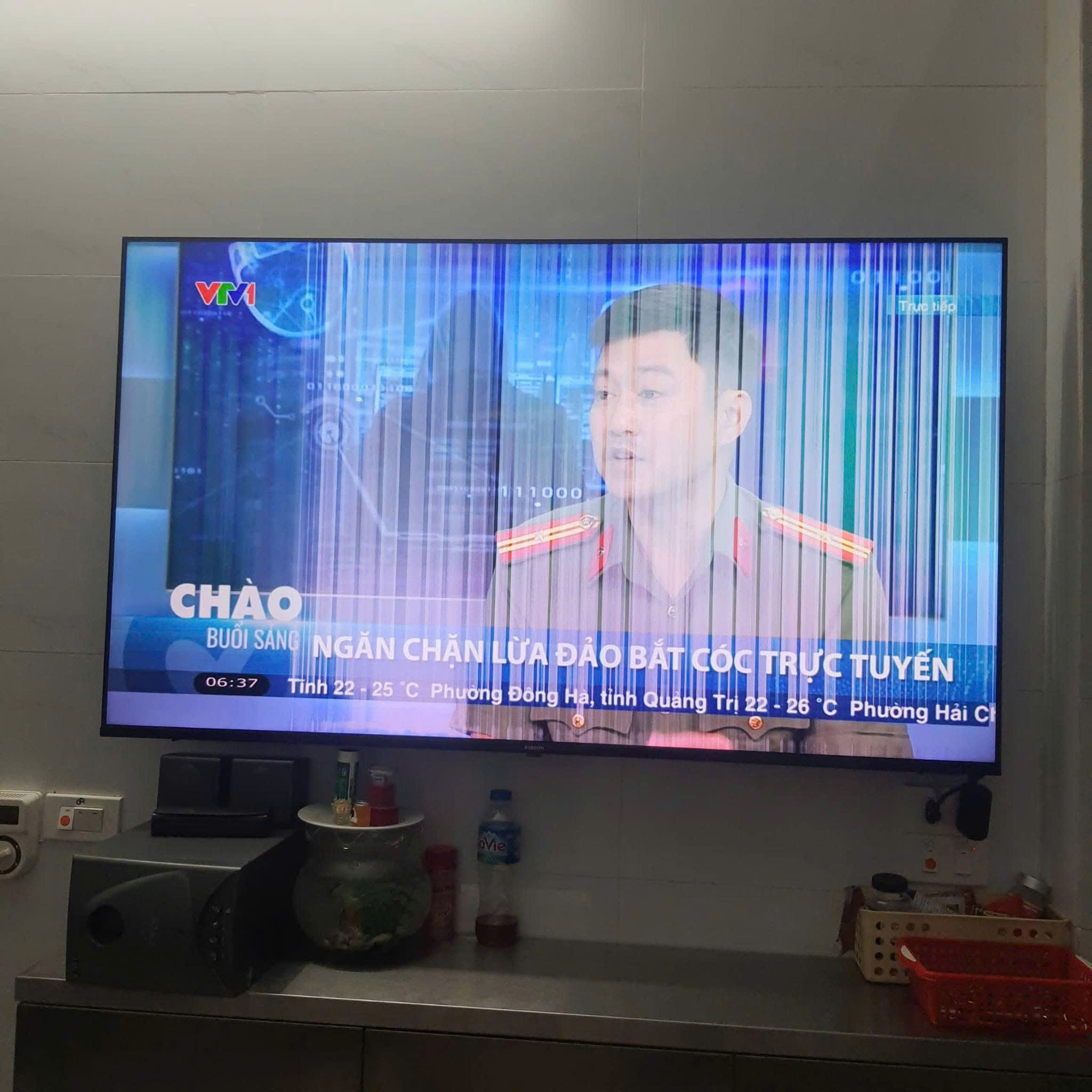 Sửa chữa tivi sharp sọc kẻ màn hình