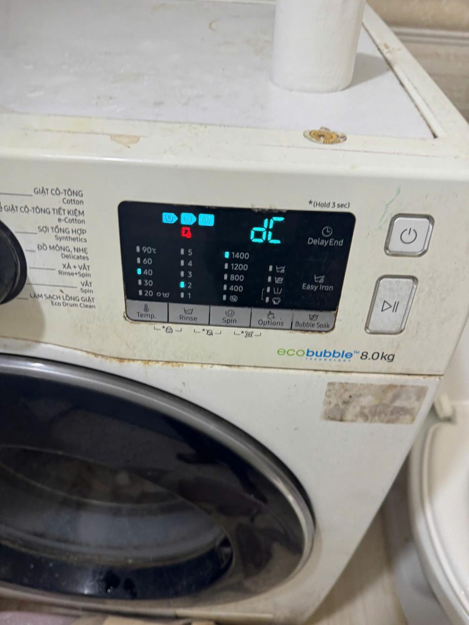 Sửa máy giặt samsung báo lỗi DC nhanh chóng