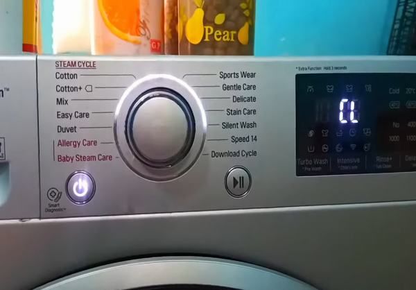 Tình trạng máy giặt LG báo lỗi CL