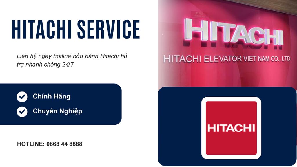 Trung tâm bảo hành sửa chữa Hitachi